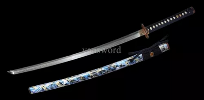 Hand Forged Damascus Steel Real Japanese Samurai Battle Ready Sword Katana HOT.