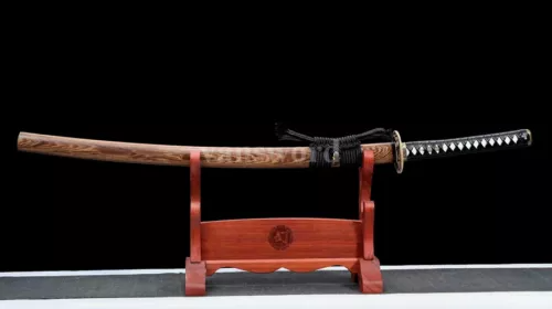 Choji Hamon Katana T10 Steel Clay Tempered Japanese Sword Samurai Sharp Rosewood