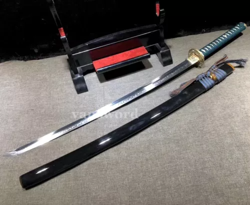 Katana Sword T10 Steel Clay Tempered Real Hamon Battle Ready Sharp