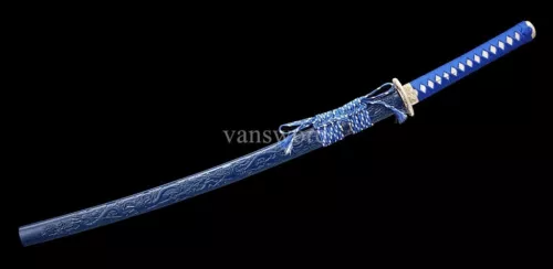 Japanese Katana T10 Steel Clay Tempered Samurai Sword With Hand Sharpened Blade.