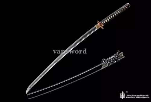 Samurai Sword Katana Abrasive SUGUHA Hamon Hand Forged Folded Steel Japanese