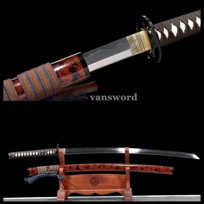 Hand Forged Clay Tempered T10 Steel Katana Japanese Samurai Sword Sharp