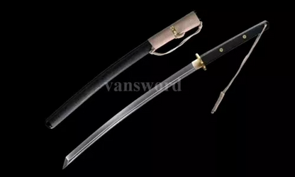 Handmade 9260 spring steel Japanese Samurai Tactical Sword set Functional Daisho