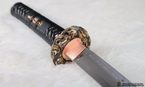 Japanese Shihozume Clay Tempered Katana Samurai Sword Full Tang Real Sharp.