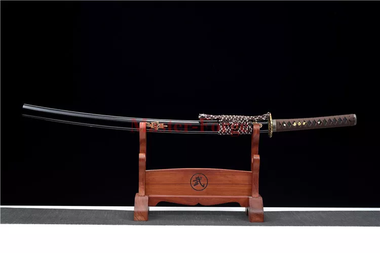 1095 Carbon Steel Japanese Samurai Full Tang Sword Katana High Quality Black