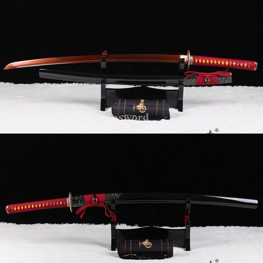 40.9" High Carbon Steel Real Japanese Katana Samurai Sword Sharp Battle Ready.