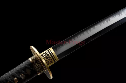 T10 Steel Clay Tempered Samurai Katana Hand-polishing Japanese Sword Real Sharp