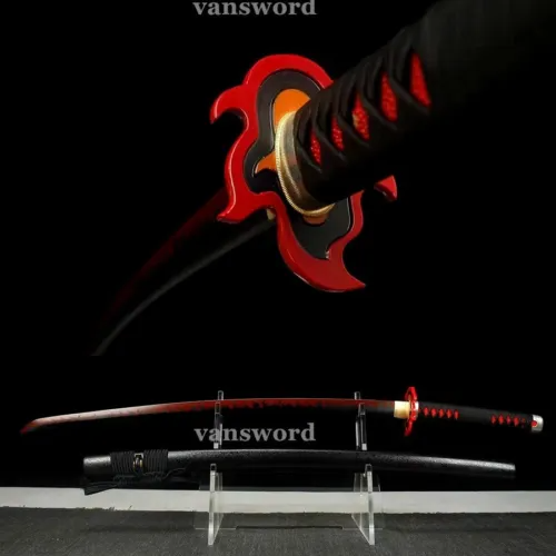 Japanese Anime Sword 9260 Spring Steel Handmade Full Tang Battle Ready Sharp