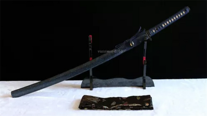 Katana Japanese Samurai Sword Kogarasu-Maru Style 1095 High Carbon Full Tang