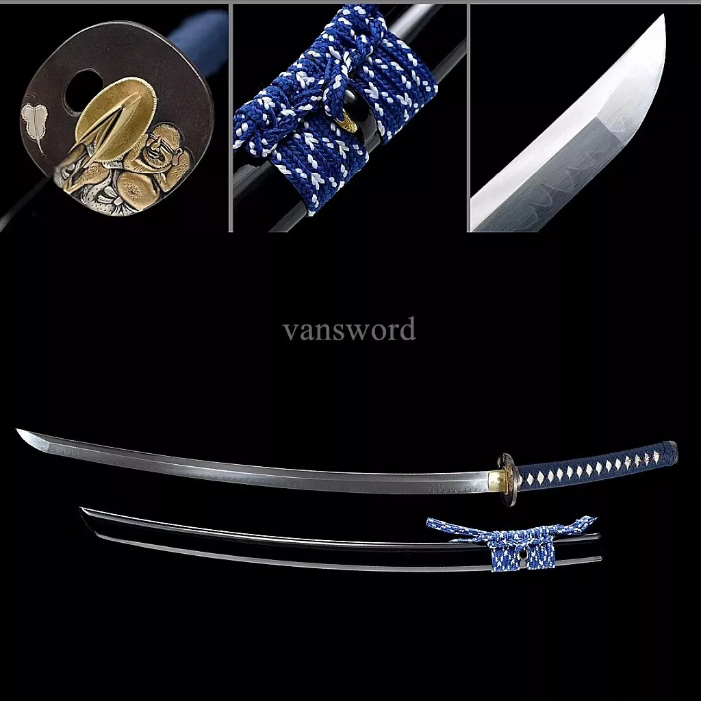 T10 Clay Tempered Steel Real Katana Samurai Sword Japanese Sharp Battle Ready.