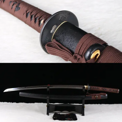 Japanese Katana Samurai Sword Clay Tempered T10 Steel Full Tang Battle Ready