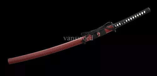 Japanese Katana Damascus Folded Steel Samurai Sword Full Tang Battle Ready Sharp