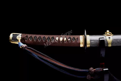 Japanese Officer's Katana (Type 97) Shin Gunto Clay Tempered Hamon Samurai Sword