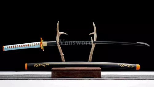 1095 blade Shinobu Kocho Nichirin Katana japanese samurai Anime sword full tang