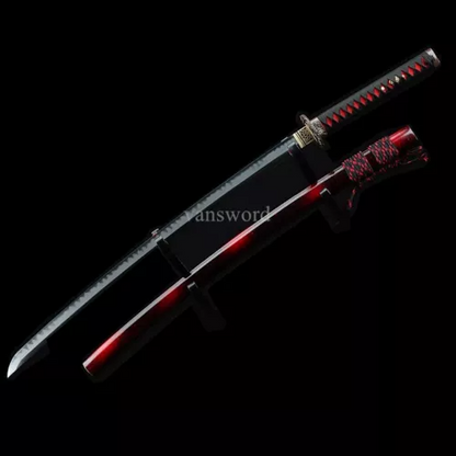 T10 Steel Clay Tempered Handmade Real Japanese Katana Samurai Battle Real Hamon.
