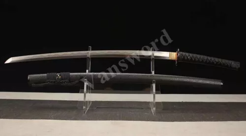 Japanese Samurai Katana Clay Tempered Real Hamon T10 Steel Sword real Sharp.