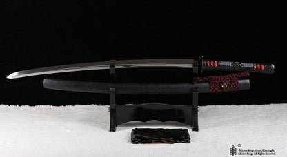 Kogarasu-Maru Double Edge Katana Japanese Sword Samurai 9260 Spring Steel Sharp