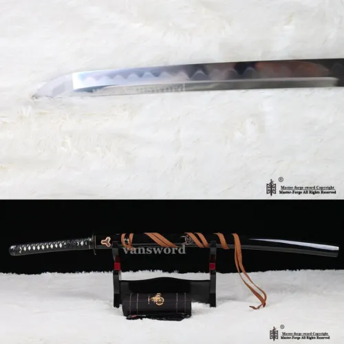 Kill Bill Katana Clay Tempered T10 Steel Japanese Sword Full Tang Battle Sharp