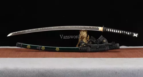 Handmade 1095 Steel Katana Japanese Samurai Tachi Sword Full Tang Real Weapons