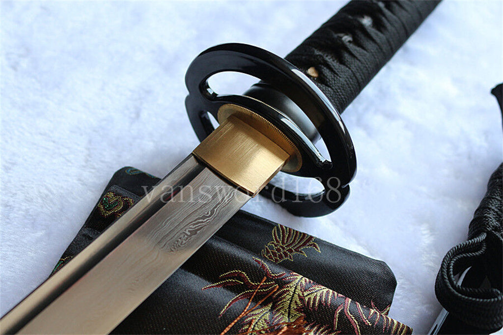 Hand Forged Damascus Steel Real Japanese Katana Samurai Sword Sharp Blade