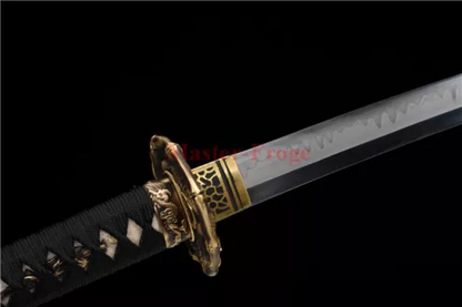 Hand Forged T10 Clay Tempered Japanese Katana Samurai Sword Sharp Battle Ready.