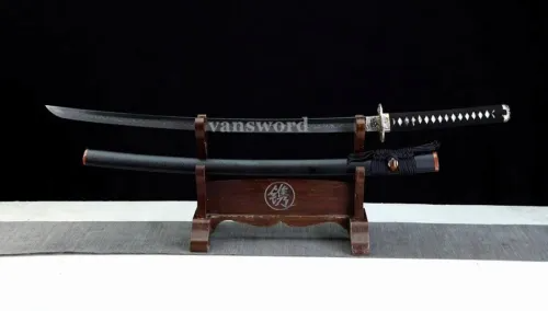 Japanese Samurai Katana 40.9"Hand Forge 1095 Clay TemperedSteel Sword Real Sharp