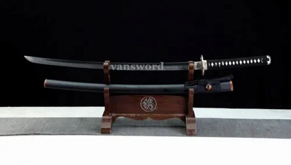 Japanese Samurai Katana 40.9"Hand Forge 1095 Clay TemperedSteel Sword Real Sharp