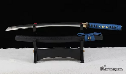 Hand Forged 9260 Spring Steel Japanese Samurai Sword Wakizashi Full Tang Sharp