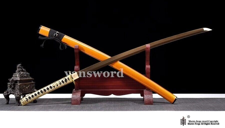 Single Edge Katana Japanese Sword High Quality Samurai 1095 Carbon Steel.