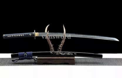 Japanese Real Katana Hand Forged Folded Steel Samurai Sword Battle Ready Sharp.