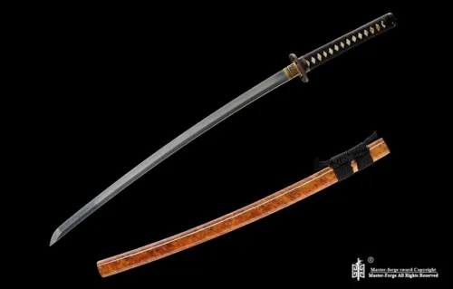 T10 steel Clay Tempered Choji Hamon Japanese Samurai Katana Sword Battle Ready