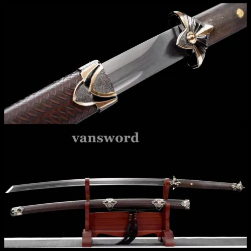 High 1095 Carbon Steel Chinese Tang dynasty dao Sword Rosewood Handle Sharp