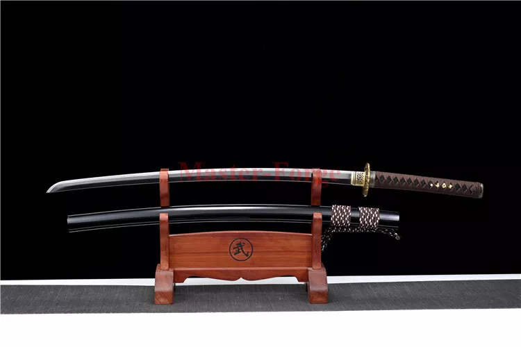 1095 Carbon Steel Japanese Samurai Full Tang Sword Katana High Quality Black