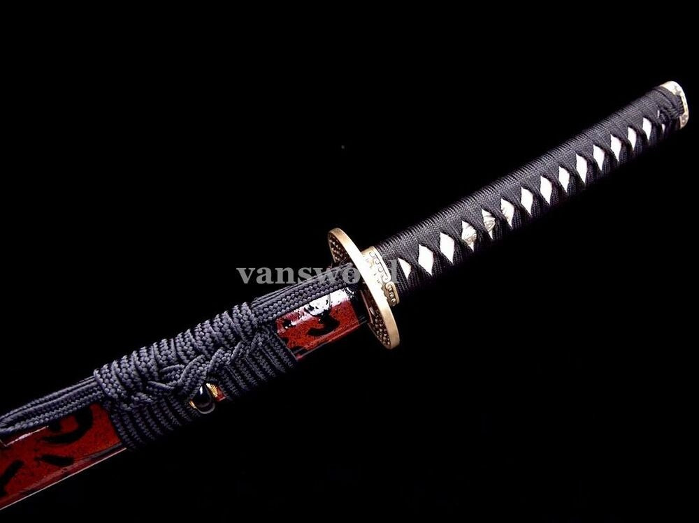 Hand Forged Folded Steel Japanese Katana Samurai Real Sword Battle Ready Sharp.