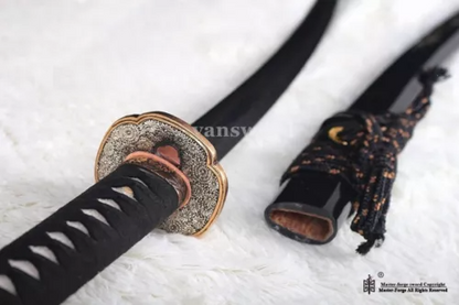 Clay Tempered Folded Steel Full Tang Japanese Samurai Katana Sword Sharp Blade