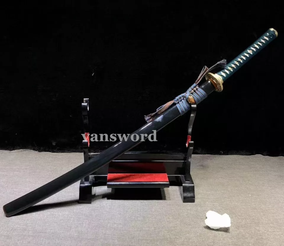 Katana Sword T10 Steel Clay Tempered Real Hamon Battle Ready Sharp