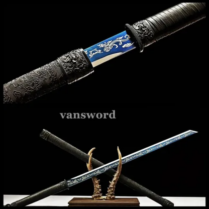 Handmade Carbon Steel Japanese Samurai NINJA Sword Real Weapons Full Tang Sharp