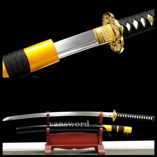 Handmade 9260 Carbon Steel Japanese Katana Samurai Swords Real Weapons Full Tang