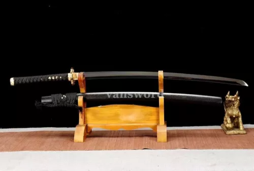 Japanese Katana High Carbon Steel Original Samurai Battle Ready Sword Sharp.