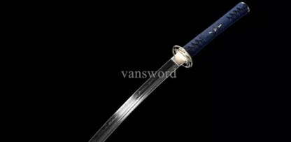 Japanese Katana T10 Steel Clay Tempered Samurai Sword Double Groove Battle Ready