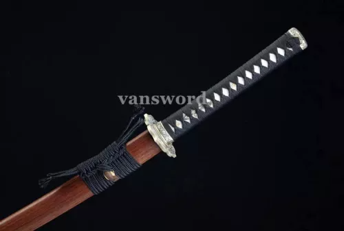 Japanese Katana Samurai Sword Rosewood Saya 1095 High Carbon Steel Sharp