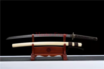 Differential Harden Japanese Samurai Dragon Sword T10 Clay Tempered Katana Sharp