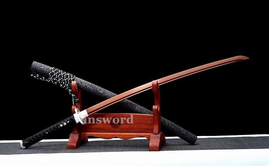 Real Japanese Katana High 1095 Carbon Steel Samurai Battle Ready Sword Sharp.