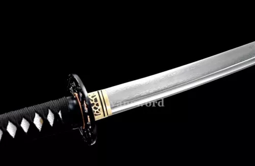 High Quality Folded Steel Japanese Samurai Full Tang Sword Katana Real Sharp.