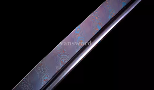 40.9" Full Tang Folded Steel Real Katana Japanese Samurai Sword Blade Sharp.