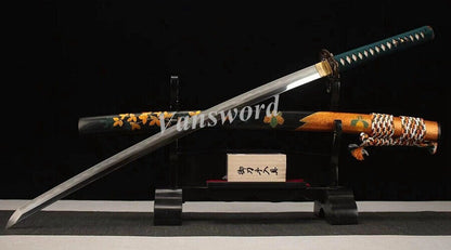 Katana Samurai Sword Top Quality Honsanmai Clay Tempered Japanese Lacquer Saya.