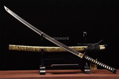 Hand Forged Katana Folded Steel Blade Japanese Samurai Real Sword Sharp