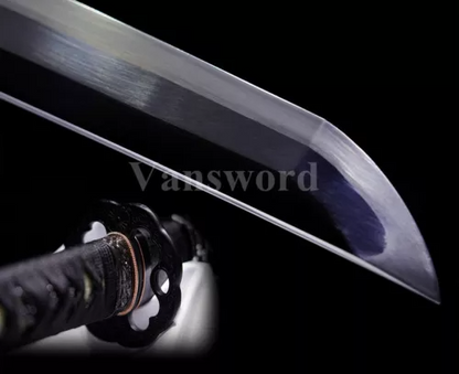 L6 Steel Clay Tempered Japanese Katana Samurai Sword Sharp Keisho Polishing.