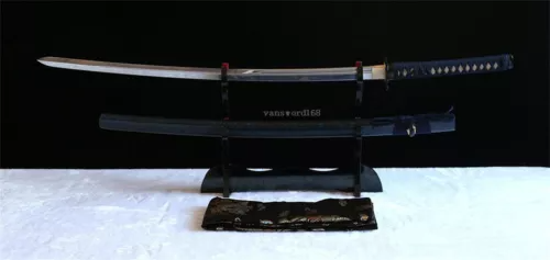 Katana Japanese Samurai Sword Kogarasu-Maru Style 1095 High Carbon Full Tang