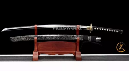 Handmade T10 Steel Full Tang Clay Tempered Steel Japanese Katana Sword Sharp